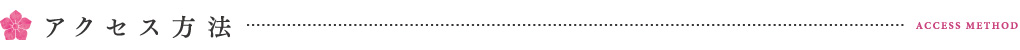 アクセス方法