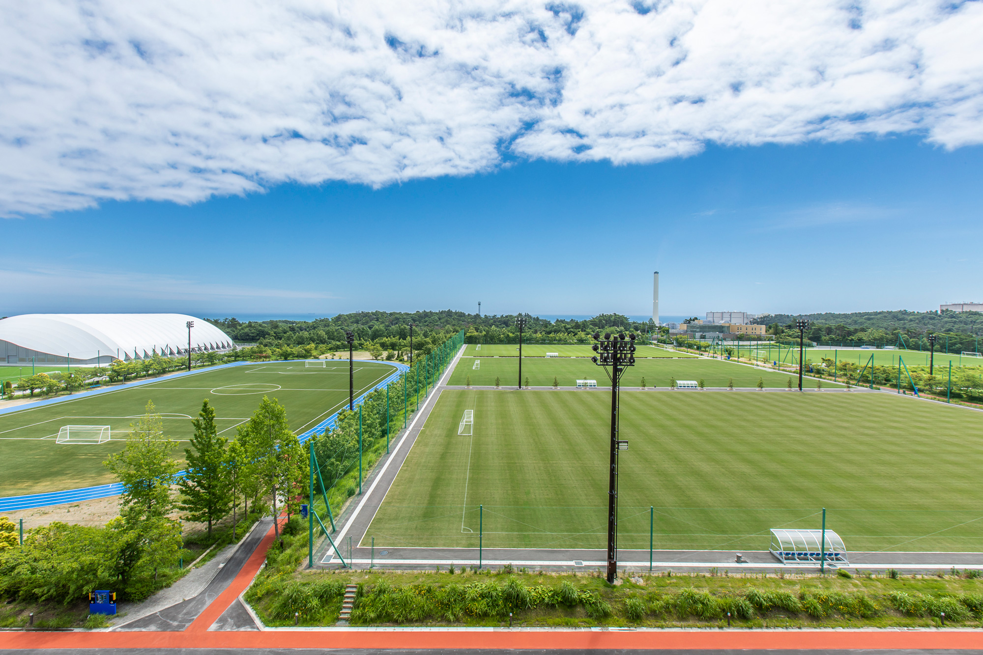 Ｊヴィレッジ自慢のフィールドでスポーツ