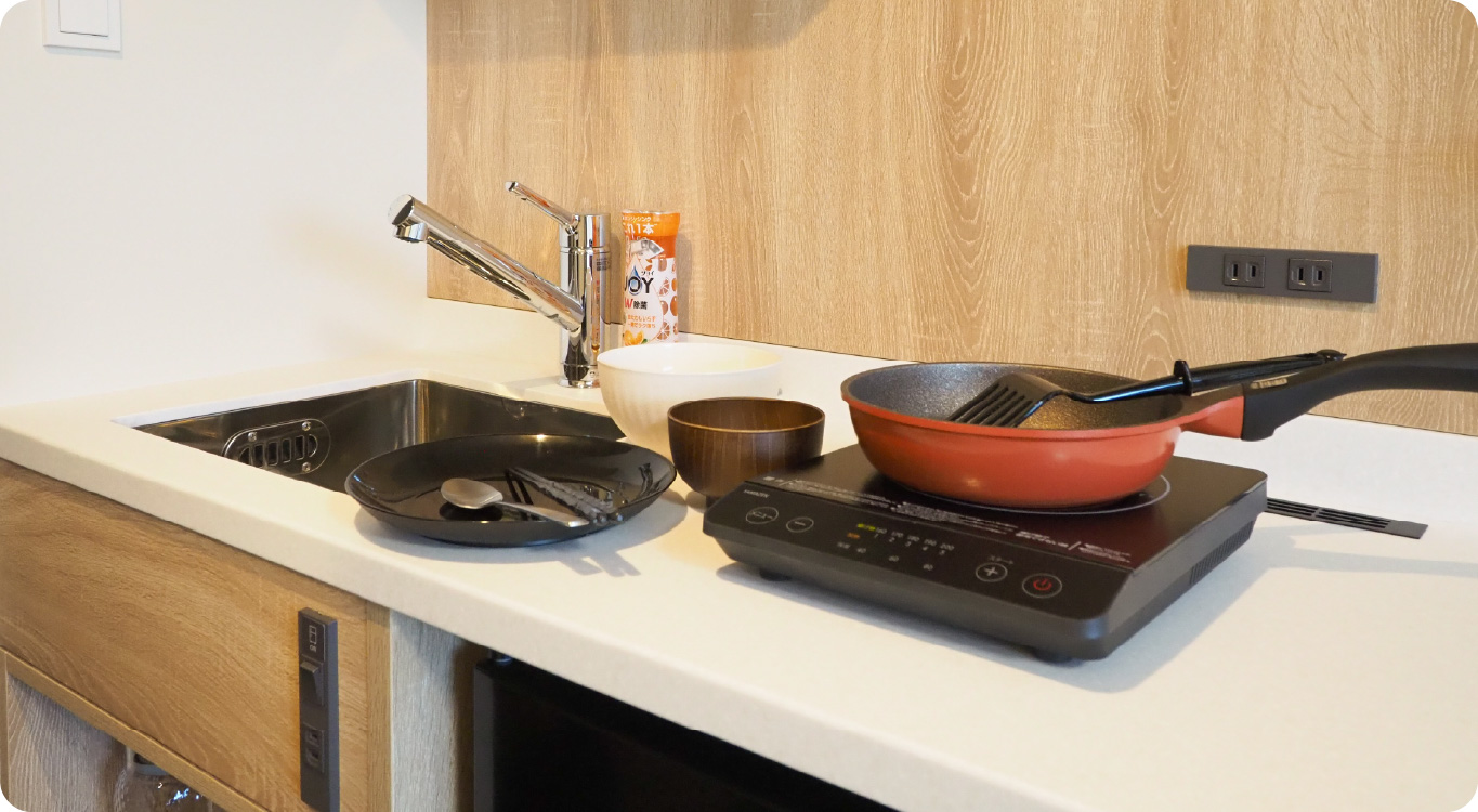 キッチン付きダブルルーム