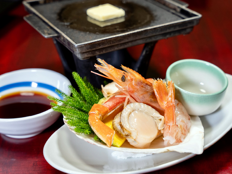 海鮮メインの石焼き